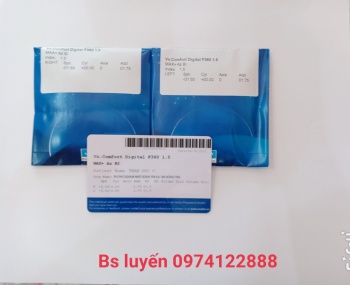 Mắt kính Essilor Varilux Comfort F360 Clear 1.56